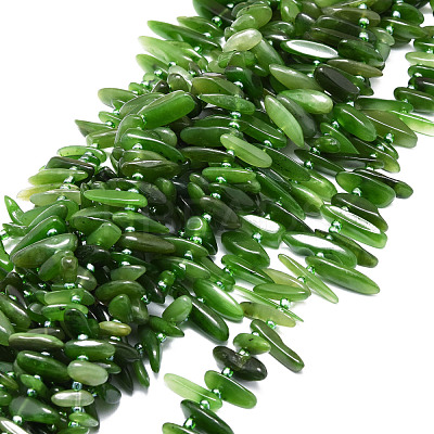 Natural Canada Jade Beads Strands G-E569-O06-1