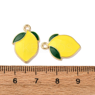 Alloy Enamel Pendants FIND-H051-02G-1