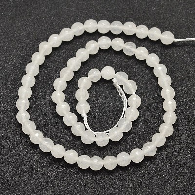 Natural Malaysia Jade Bead Strands G-A147-6mm-A04-1
