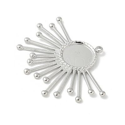 304 Stainless Steel Pendant Cabochon Settings STAS-L293-04P-1