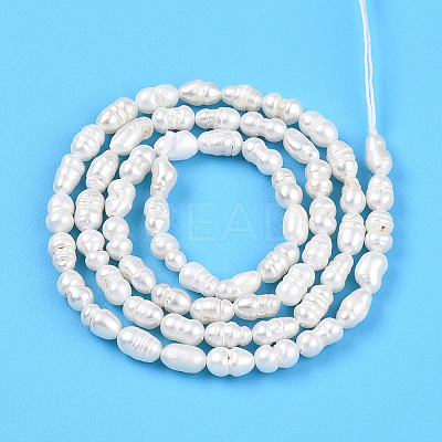 Natural Cultured Freshwater Pearl Beads Strands LS-PEAR-N012-02N-1