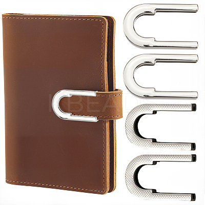 30Pcs Zinc Alloy Cover U Shaped Buckles FIND-CP0003-24-1