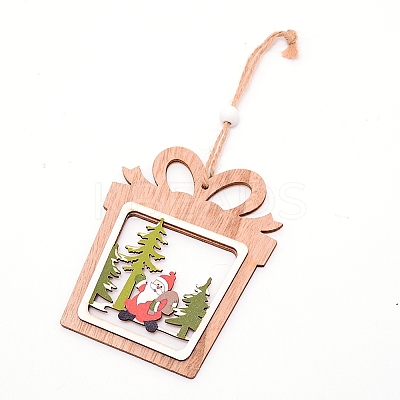 Wooden Ornaments WOOD-WH0107-62-1