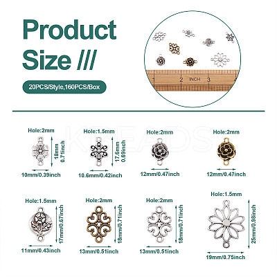 Alloy Tibetan Style Links connectors PALLOY-TA0001-13-1