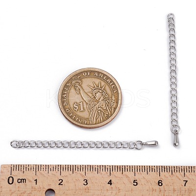 Tarnish Resistant 304 Stainless Steel Chain Extender X-STAS-D037-1