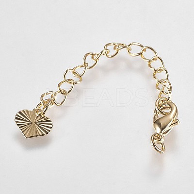 Long-Lasting Plated Brass Chain Extender X-KK-K210-05G-1