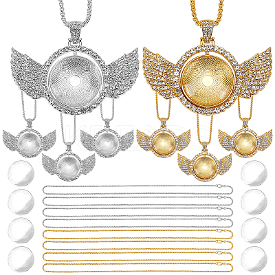 24Pcs Iron Chain Necklaces NJEW-GO00001-1