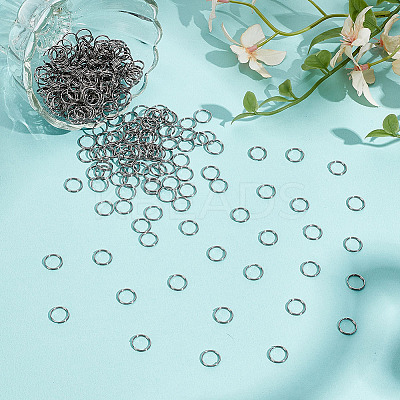 600Pcs 304 Stainless Steel Split Rings STAS-ME0002-55-1