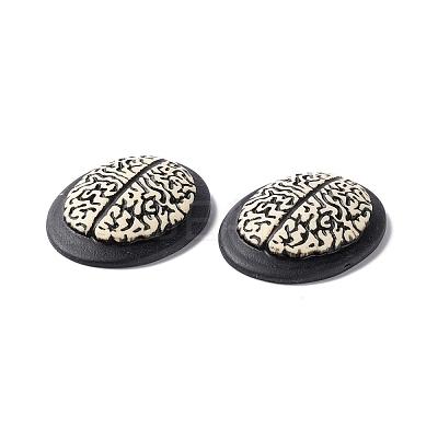 Halloween Cameos Opaque Resin Cabochons RESI-C017-01H-1