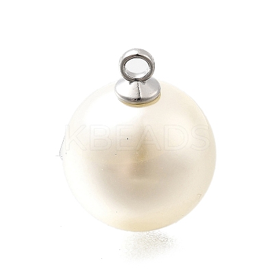 ABS Plastic Imitation Pearl Pendants FIND-H052-01H-01P-1