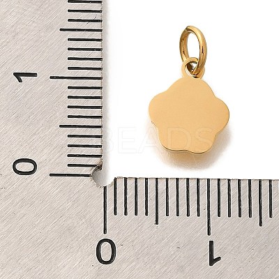 PVD Vacuum Plating 304 Stainless Steel Charms STAS-U035-05G-1