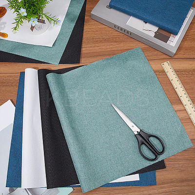 8 Sheets 4 Colors Linen Book Covers DIY-CP0010-67B-1