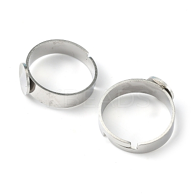 Tarnish Resistant 304 Stainless Steel Ring Shanks LS-STAS-B018-304-1