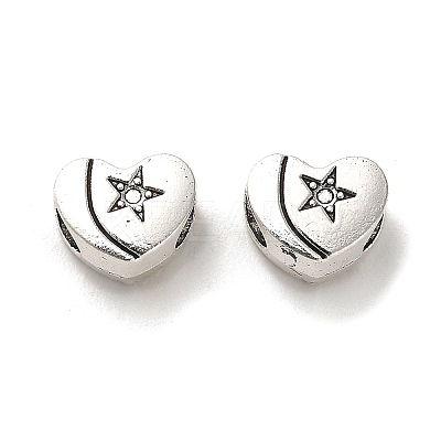 Tibetan Style Alloy European Beads PALLOY-K019-03G-AS-1
