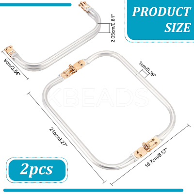 Arch Aluminum Tube Purse Frames FIND-WH0290-56B-P-1