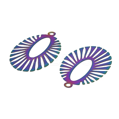 201 Stainless Steel Filigree Pendants SA-CBABBC3-01-1