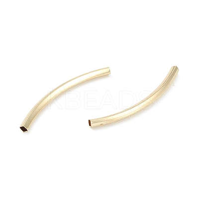 Rack Plating Brass Tube Beads KK-L155-44G-1
