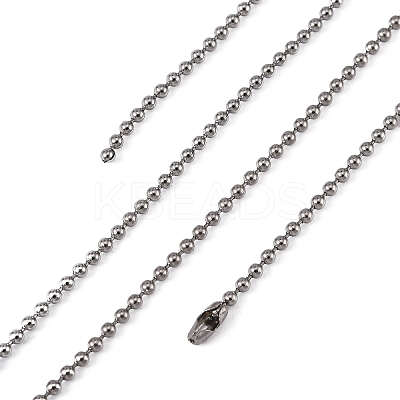 Tarnish Resistant 304 Stainless Steel Ball Chain Necklaces LS-CHS-O005-B-1.5mm-1
