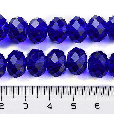 Handmade Imitate Austrian Crystal Faceted Rondelle Glass Beads X-G02YI0C4-1