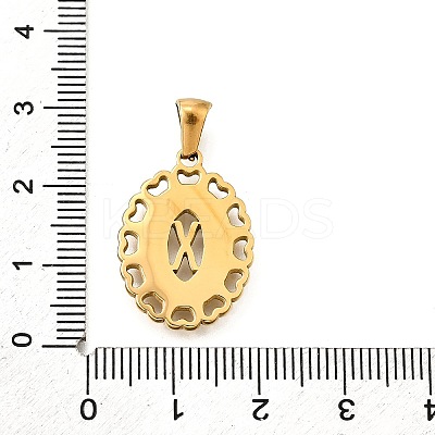 Golden 304 Stainless Steel Pendants STAS-K300-02G-X-1