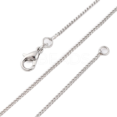 Brass Curb Chains Necklaces for Women NJEW-D302-73P-1