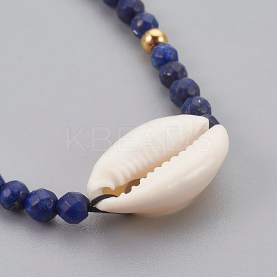 Natural Lapis Lazuli(Dyed) Braided Bead Bracelets BJEW-JB04079-02-1