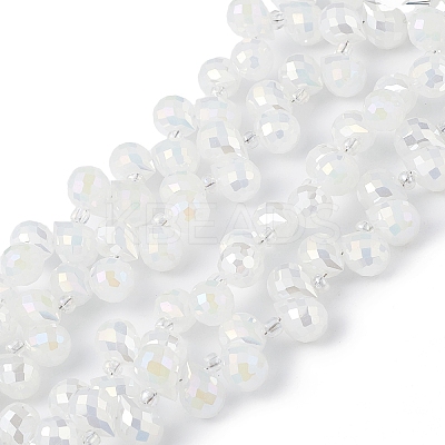 Imitation Jade Glass Beads Strands EGLA-F152-A02-1
