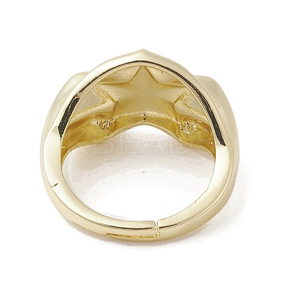 Brass Adjustable Rings RJEW-K257-76G-1
