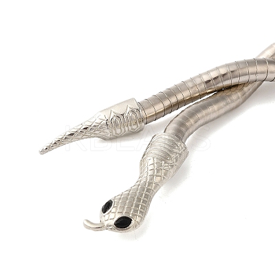 Adjustable Iron Snake Wrap Bangles BJEW-U004-03A-P-1