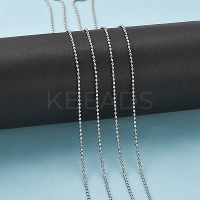 Tarnish Resistant 304 Stainless Steel Ball Chains CHS-D005-CHS-1