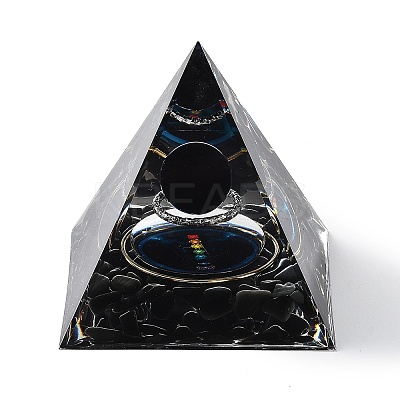 Orgonite Pyramid Resin Energy Generators AJEW-D056-01C-1