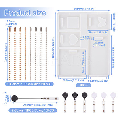 DIY ID Card Badge Holder Making Kit DIY-TA0004-85-1