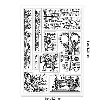 Custom PVC Plastic Clear Stamps DIY-WH0618-0060-1