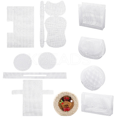 4 Styles Plastic Mesh Sheets FIND-TA0006-66-1