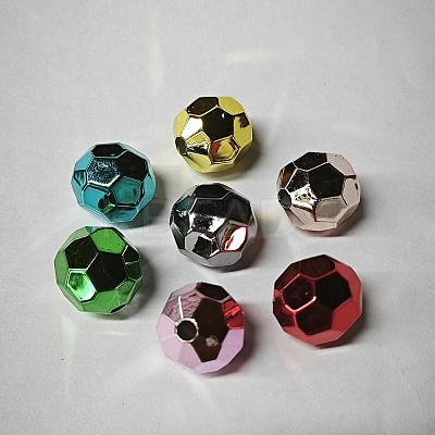Plating Opaque Acrylic Beads LS-PACR-TAC0006-01-1