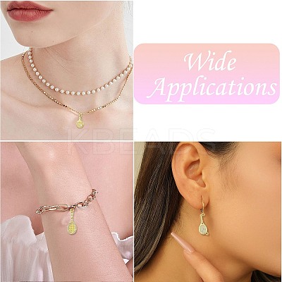6Pcs 6 Styles Brass Micro Pave Cubic Zirconia Pendants KK-CJ0003-30-1