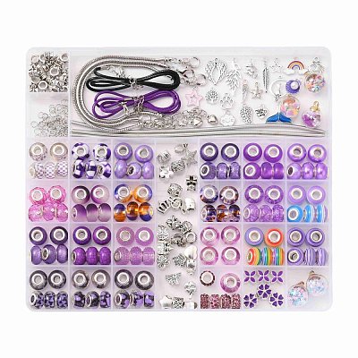 European Bracelets Necklaces Making Kits DIY-YW0004-91C-1
