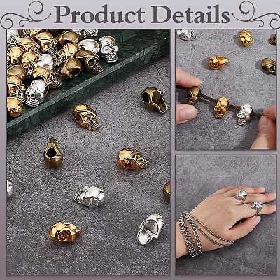 45Pcs 3 Colors Alloy European Beads FIND-PH0021-85-1