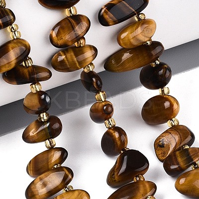 Natural Tiger Eye Beads Strands G-Z091-A21-1
