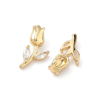 Brass Micro Pave Cubic Zirconia Pendants KK-L260-08G-1