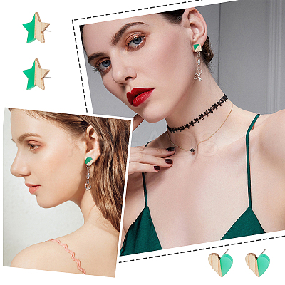 DIY Two Tone Stud Earring Making Finding Kits DIY-PH0006-52-1