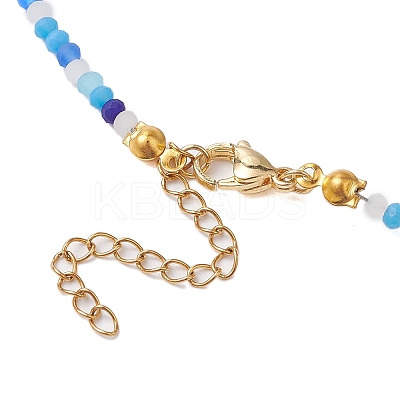 Glass Beaded Necklaces NJEW-JN04896-1