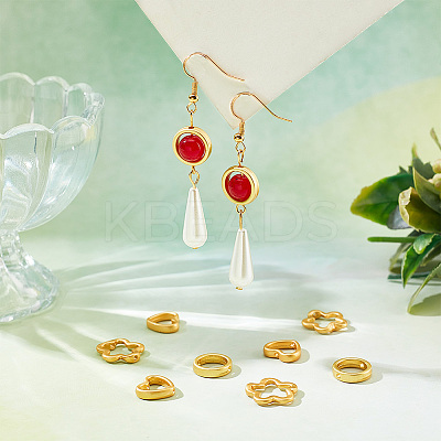 30Pcs 3 Style Rack Plating Alloy Bead Frame FIND-DC0002-04-1