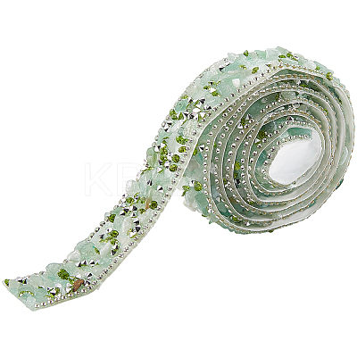 Resin Rhinestone Crystals Beaded Trim DIY-WH20050-05B-1