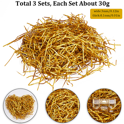 Raffia Crinkle Cut Paper Shred Filler DIY-SP0002-40C-1