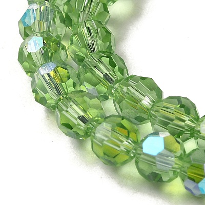 Electroplate Transparent Glass Beads Strands LS-EGLA-A035-T6mm-L09-1