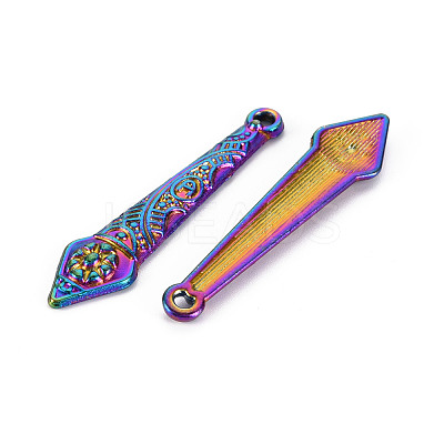 Rainbow Color Alloy Pendants PALLOY-S180-289-NR-1