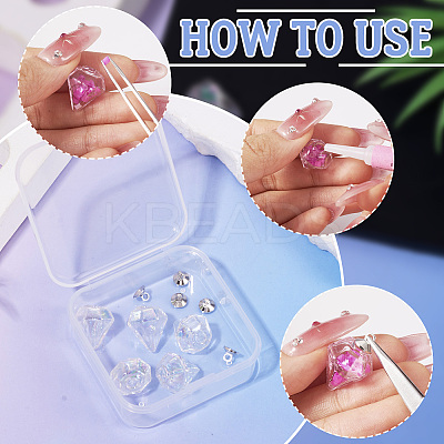 DIY Diamond Glass Bottles Pendants Making Kits DIY-TA0012-40B-1