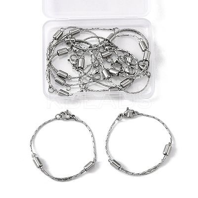 10Pcs 304 Stainless Steel Chain Extenders STAS-UN0039-72-1