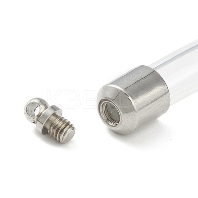 Transparent Glass Vial Pendant Normal Link Connectors GLAA-D004-01P-02-1